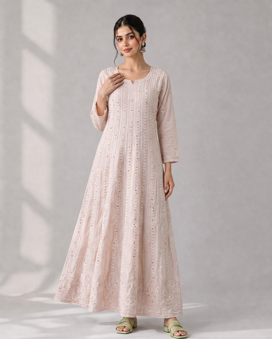 Premium Chikankari Anarkali