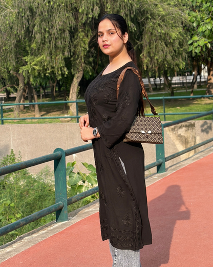Duoriia Noor Long Chikankari Kurti